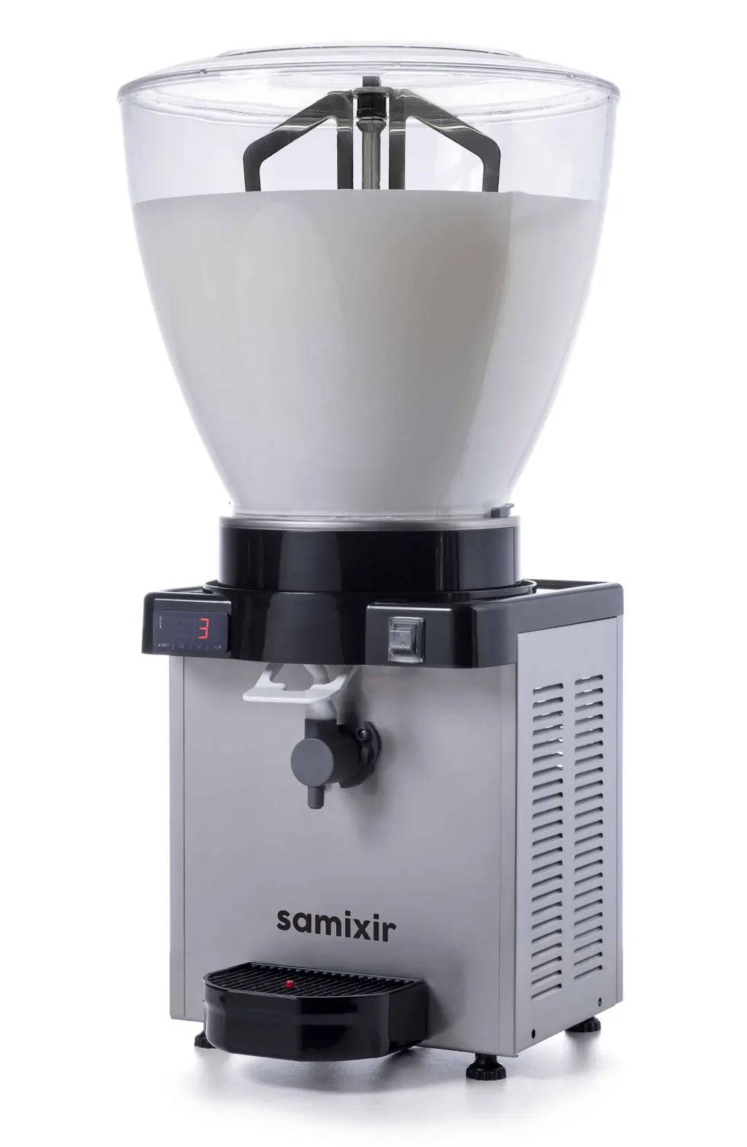 Samixir Panaromik Dijital Köpüklü Ayran Dispenseri (40 Lt) Inox