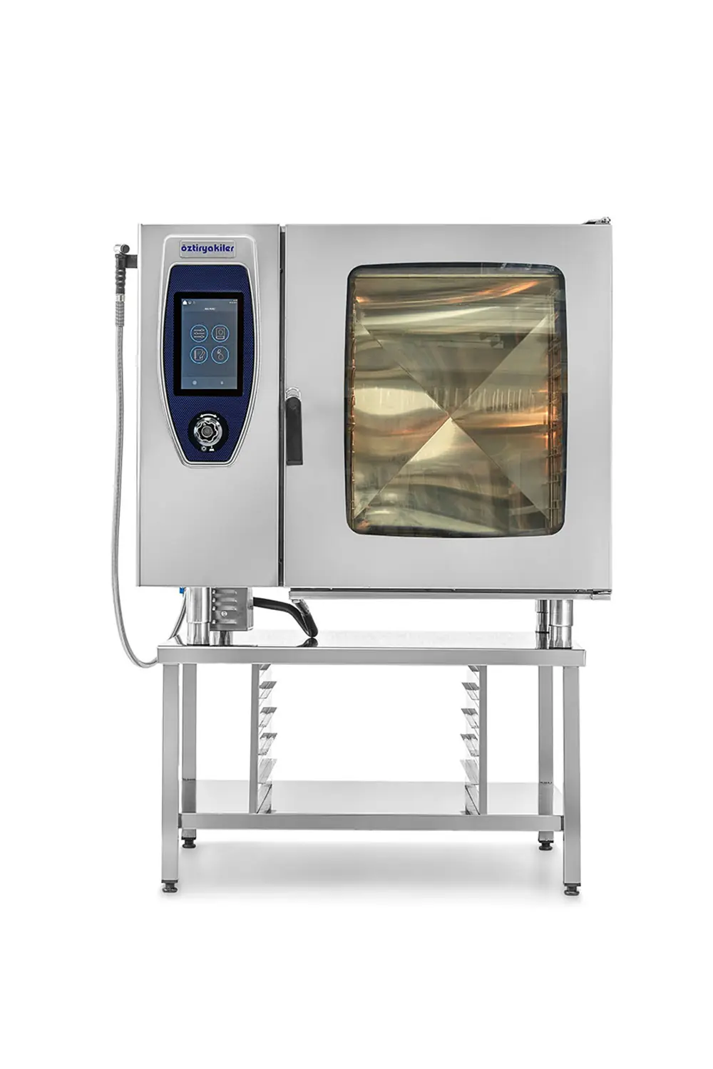 Konveksiyonlu Kombi Sanayi Tipi Fırın Elektrikli 10xGN 2/1 Kızaklı