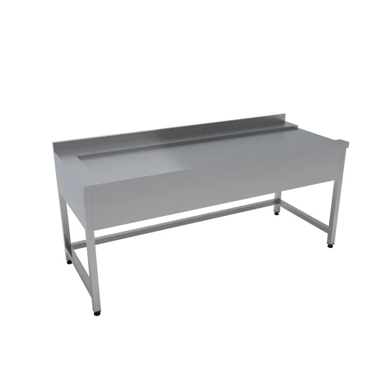 Sanayi Tipi Bulaşık Makinesi Çıkış Tezgahı 160x75x85 CM