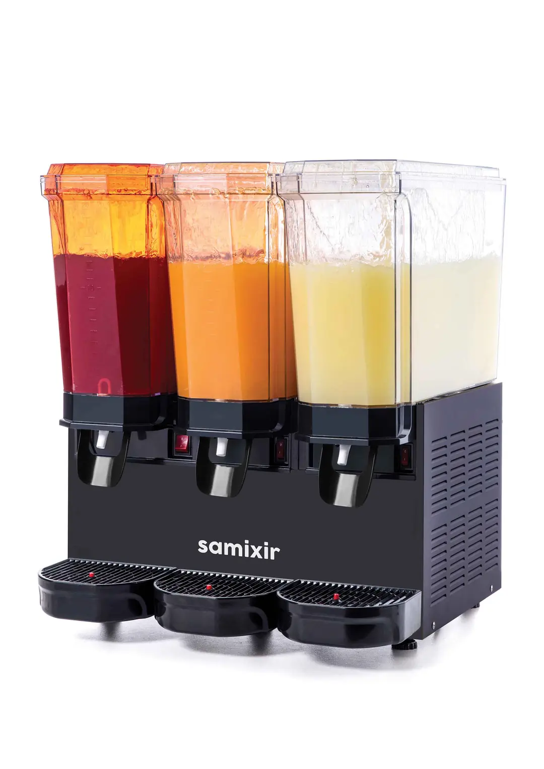 Samixir Triple Klasik Fıskiyeli Soğuk İçecek Dispenseri (20+20+20 Lt) Siyah