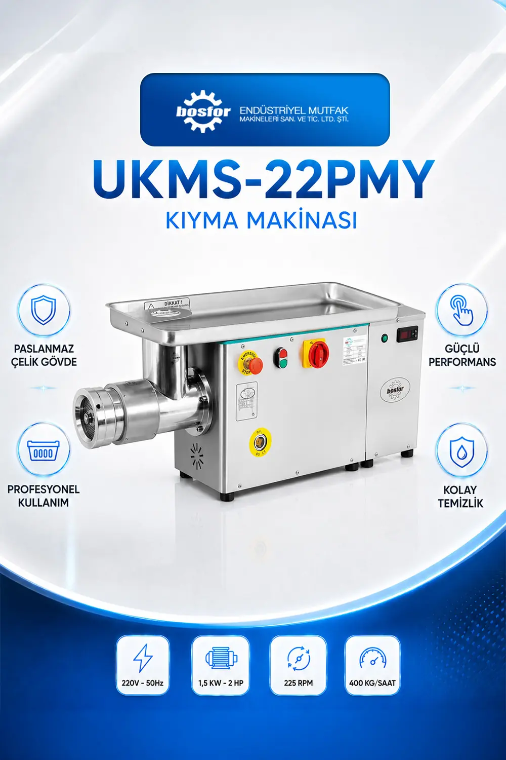 UKMS-22PMY KIYMA MAKİNASI